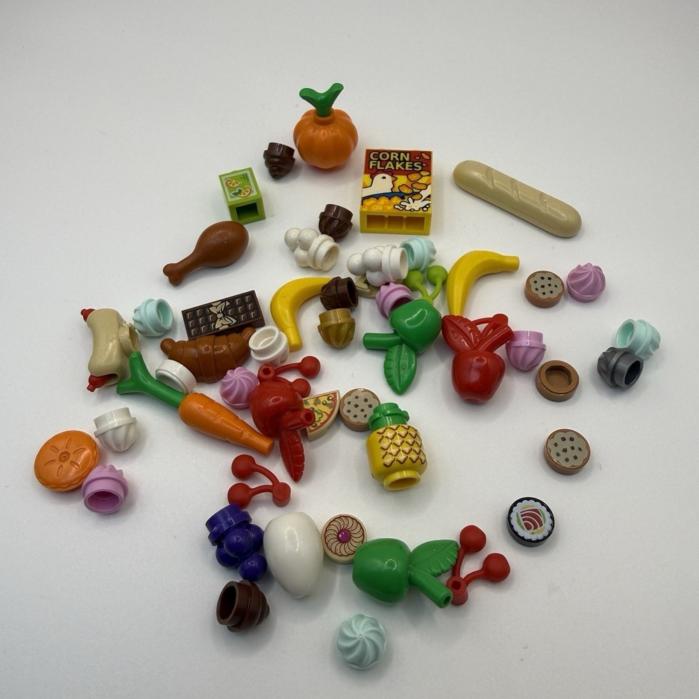 LEGO Piece Minifigs Friends Lego Food Accessories Lot of 50 pieces 007